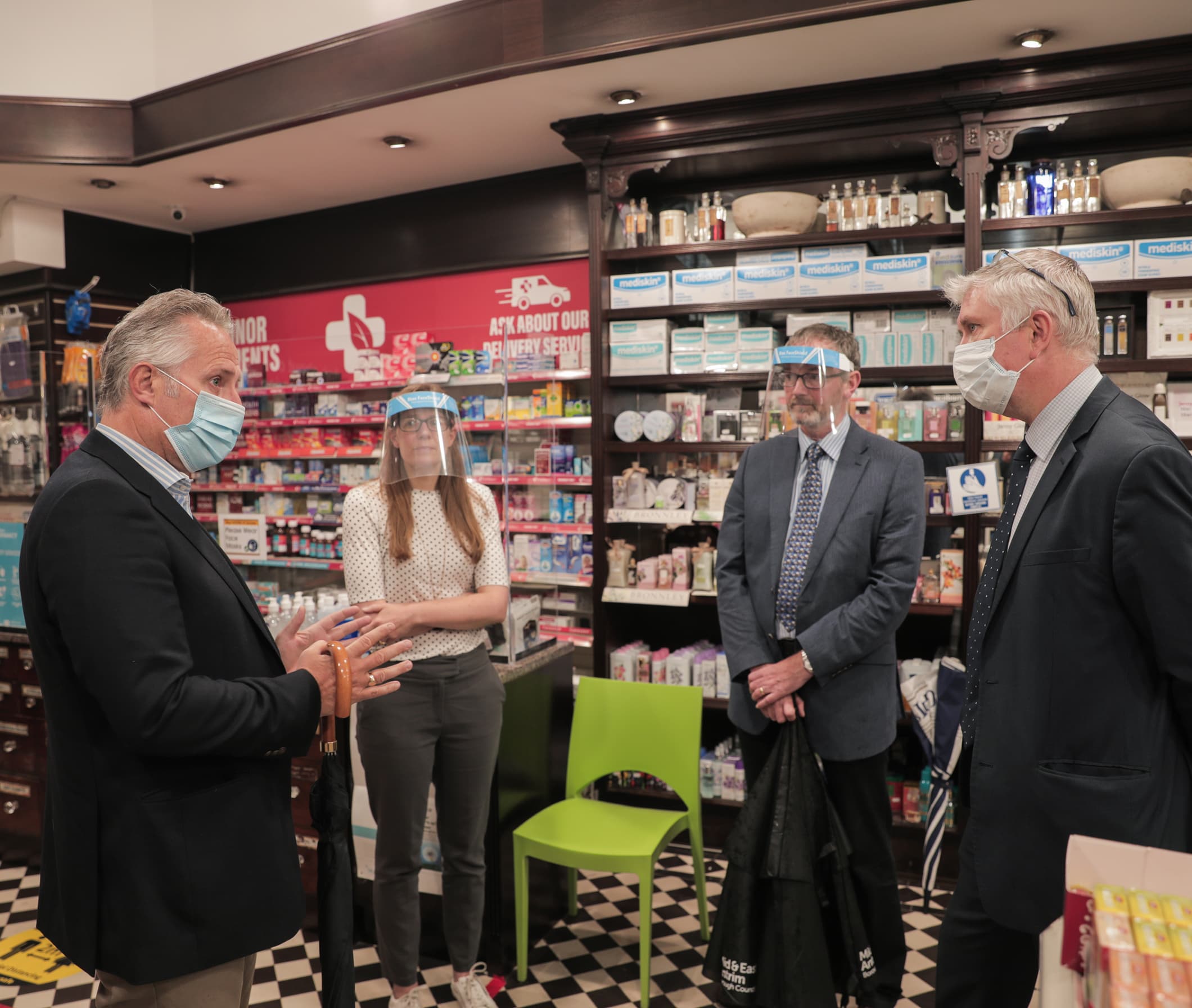 MP pays visit to local pharmacy to thank team for work during pandemic