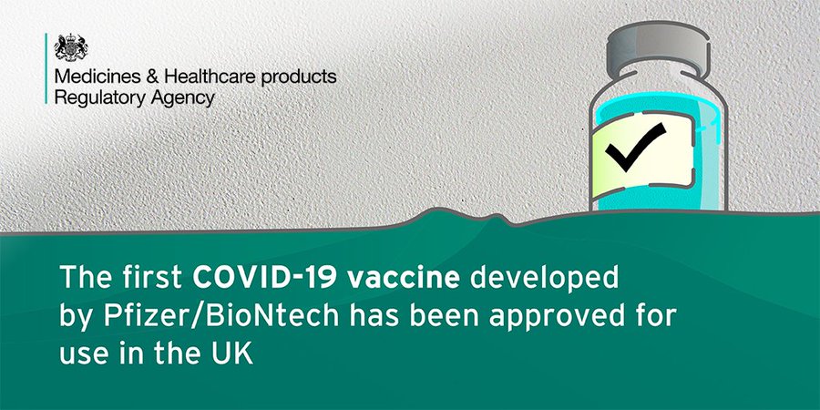 COVID-19 VACCINE AUTHORISED BY MEDICINES REGULATOR