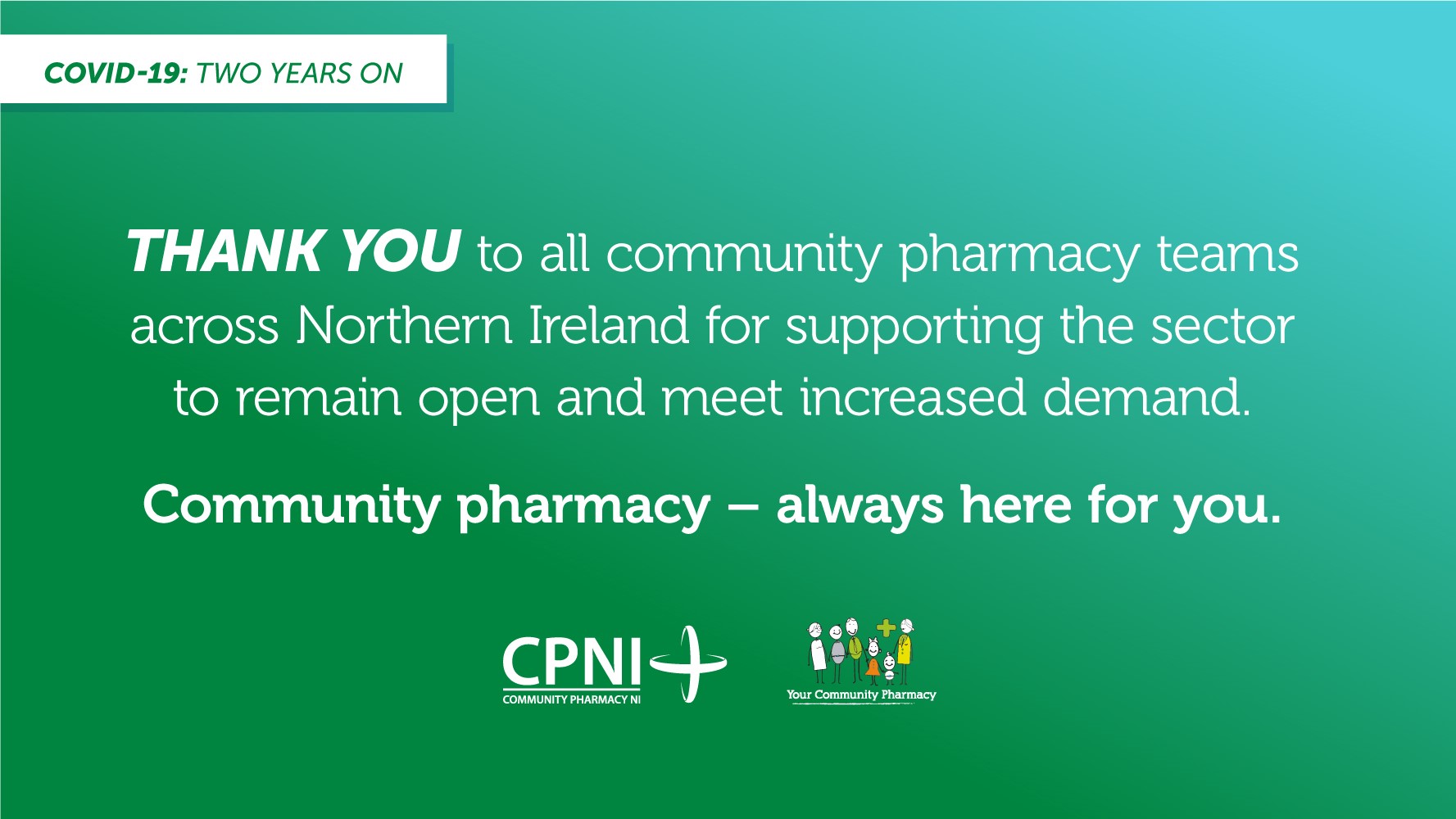 Community Pharmacy NI hails workforce as it marks two years since pandemic began